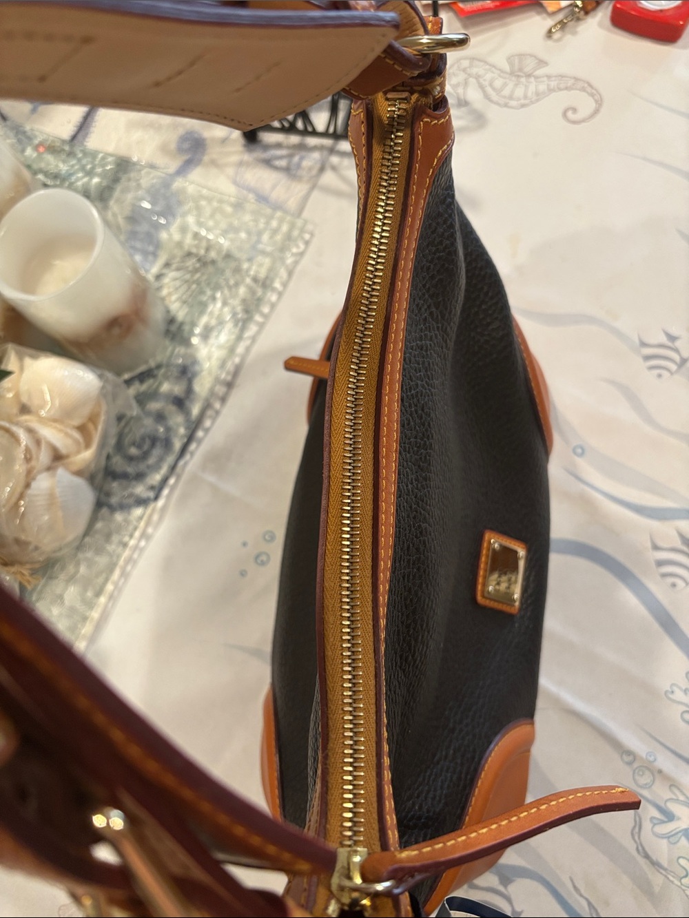 Dooney & Bourke Pebble Grain Leather Hobo Shoulder Handbag - Picture 7 of 12